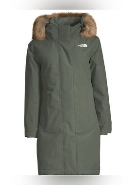 North Face Artic Parka In Olive Green